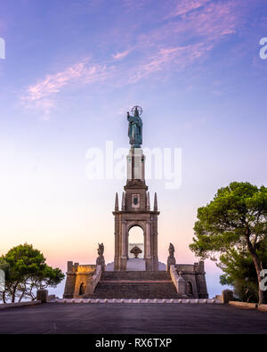 San Salvador a Maiorca, Sunrise shot in questa famosa destinazione di ciclismo Foto Stock