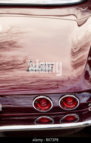 1967 Chevrolet Corvette stingray astratta. Classic American sports car Foto Stock
