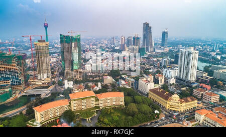 Antenna. Colombo - capitale commerciale e la più grande città dello Sri Lanka. Foto Stock