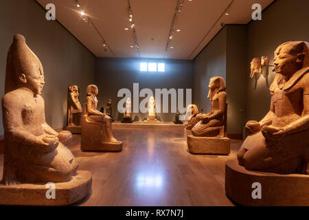 Arte Egizia hall del Metropolitan Museum of Art, Manhattan, New York STATI UNITI D'AMERICA Foto Stock