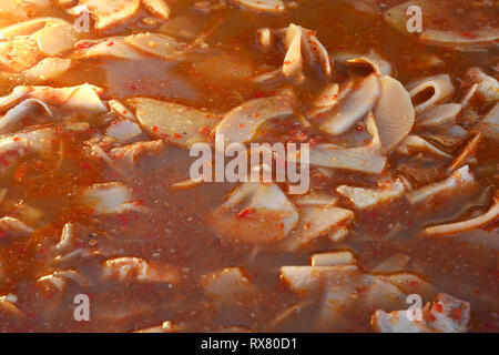 Bambù minestra (keng no mai), cibo tailandese Foto Stock