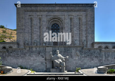 Matenadaran (l'Mesrop Mashtots Istituto di antichi manoscritti) è un repository di antichi manoscritti, istituto di ricerca e museo a Yerevan, un Foto Stock