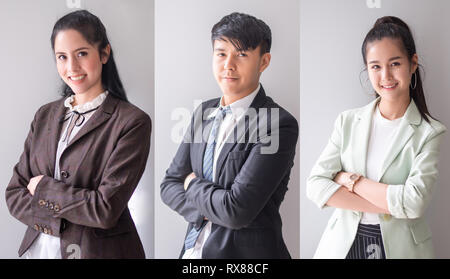 Ritratti Asian business persone Foto Stock