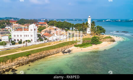 Antenna. Galle vista città. Lo Sri Lanka. Foto Stock