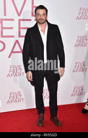 WESTWOOD, CA - MARZO 07: Skeet Ulrich assiste la premiere del Lionsgate 'Cinque Piedi Apart" al Fox Bruin Theatre il 07 marzo 2019 a Los Angeles, Cal Foto Stock