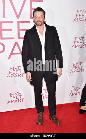 WESTWOOD, CA - MARZO 07: Skeet Ulrich assiste la premiere del Lionsgate 'Cinque Piedi Apart" al Fox Bruin Theatre il 07 marzo 2019 a Los Angeles, Cal Foto Stock