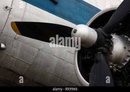 Close-up di vintage aereo abbandonati Foto Stock