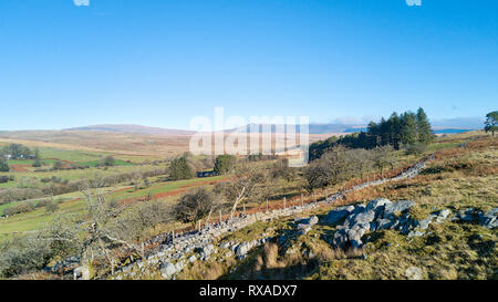 Brecon Beacon escursione nel Galles del Sud adottate nel novembre 2018 presi in hdr Foto Stock