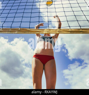 Beach volley Foto Stock