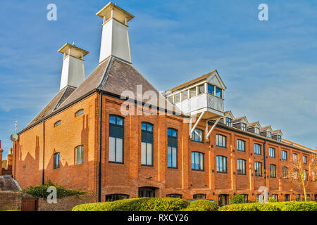 Ex Sito dell'Henley birreria, Henley on Thames, Oxfordshire, Regno Unito Foto Stock