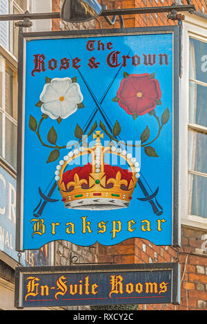 Rose and Crown Public House, Henley on Thames, Oxfordshire, Regno Unito Foto Stock