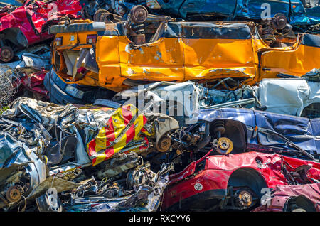 Vecchia auto rotto Foto Stock