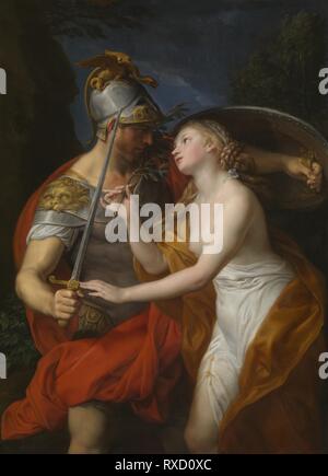 Allegoria della Pace e della guerra. Pompeo Girolamo Batoni; Italiano, 1708-1787. Data: 1776. Dimensioni: 53 1/2 × 39 a. (136 × 99 cm). Olio su tela. Origine: Italia. Museo: Chicago Art Institute. Foto Stock