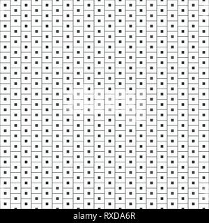 Seamless pattern minimalista. Ripetizione piastrelle geometriche con quadrati pieni all'interno. Moderna ed elegante struttura. Contemporary graphic design. Vettore. Illustrazione Vettoriale