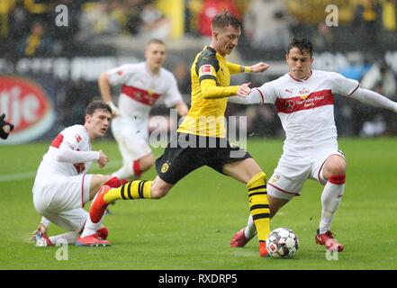 Dortmund, Germania. . 09Mar, 2019. firo: 09.03.2019, calcio, 2018/2019, 1.Bundesliga BVB Borussia Dortmund - VfB Stuttgart duelli Marco Reus | Utilizzo di credito in tutto il mondo: dpa/Alamy Live News Foto Stock