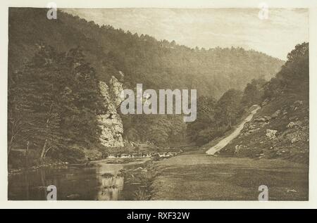 In Colomba Dale. Peter Henry Emerson; inglese, nato a Cuba, 1856-1936. Data: 1880-1888. Dimensioni: 12,9 × 20 cm (nell'immagine); 15,1 × 21,8 cm (carta); 24,5 × 32 cm (album). Fotoincisione, piastra XXXIX dall'album "Il Compleat Angler o l'uomo contemplativo di ricreazione, Volume II" (1888), edizione 109/250. Origine: Inghilterra. Museo: Chicago Art Institute. Foto Stock