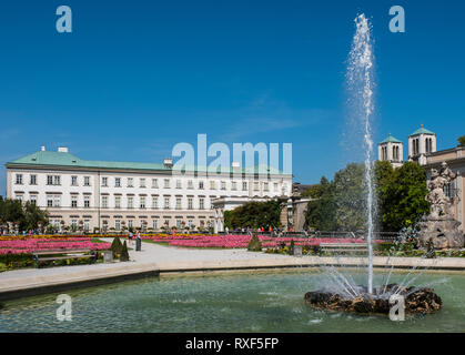 Il Palazzo Mirabell e i giardini, Salisburgo, Austria, Europa Foto Stock