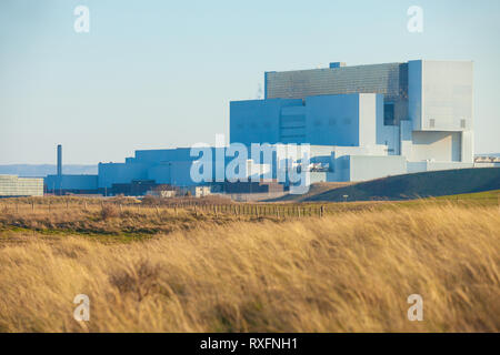 Centrale nucleare di Torness, Dunbar, East Lothian, Scozia, Regno Unito Foto Stock