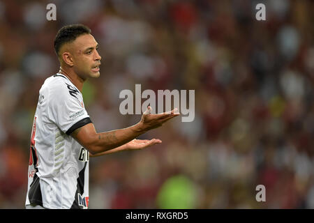 Rio de Janeiro, Brasile. Il 9 marzo 2019. Werley Vasco giocatore durante una partita contro il Flamengo al Maracana stadium per il campionato Carioca 2019. Foto: Thiago Ribeiro / AGIF Foto Stock