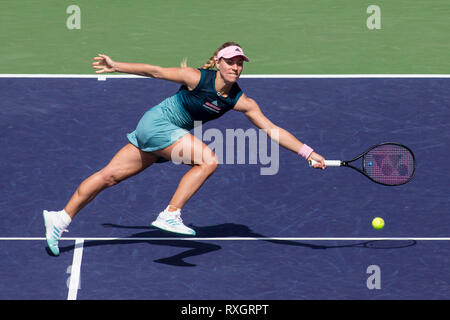 Indian Wells, California, Stati Uniti d'America. 9 Mar, 2019. Angelique Kerber (GER) sconfisse Yulia Putintseva (KAZ) 6-0, 6-2 al BNP Paribas Open a Indian Wells Tennis Garden di Indian Wells, California. © Mal Taam/TennisClix/CSM/Alamy Live News Foto Stock