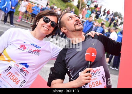 Foto Alfredo Falcone - LaPresse10/03/2019 Roma ( Italia)Sport 2019RomaOstia Nella foto:onu momento della gara Foto Stock