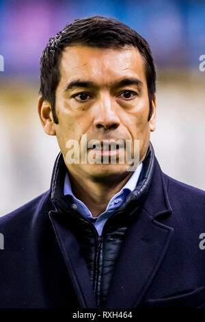 ARNHEM, Vitesse - Feyenoord, 10-03-2019, calcio Eredivisie olandese Stagione 2018 - 2019, Stadio de Gelredome, Feyenoord coach Giovanni van Bronckhorst Foto Stock