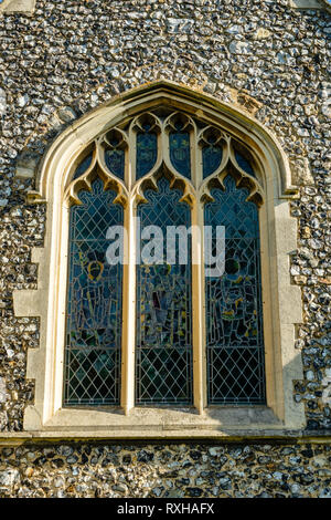 La Chiesa di San Nicola, Chiesa fila, Chislehurst, Kent Foto Stock