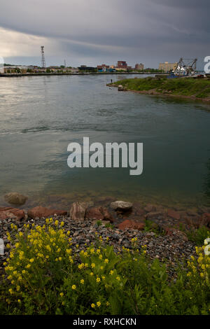 Sault Sainte Marie, Algoma District, Ontario, Canada Foto Stock