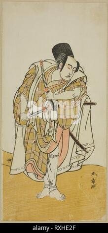 L'attore Ichikawa Yaozo II (?). Katsukawa Shunsho ?? ??; Giapponese, 1726-1792. Data: 1760-1792. Dimensioni: . Colore stampa woodblock; hosoban. Provenienza: Giappone. Museo: Chicago Art Institute. Foto Stock