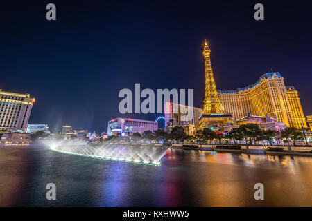 Il Las Vegas Strip Foto Stock