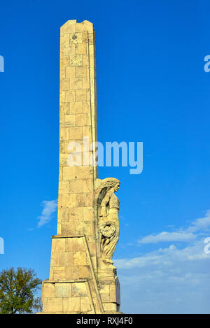 Horea, Closca e Crisan obelisco in Alba Carolina cittadella Foto Stock