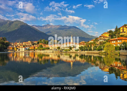 Mergozzo sul Lago Maggiore nel nord Italia Foto Stock