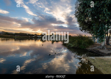 Ora d'oro su Monterey County Foto Stock