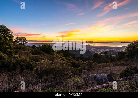 Tramonto dal picco di Grizzly Foto Stock