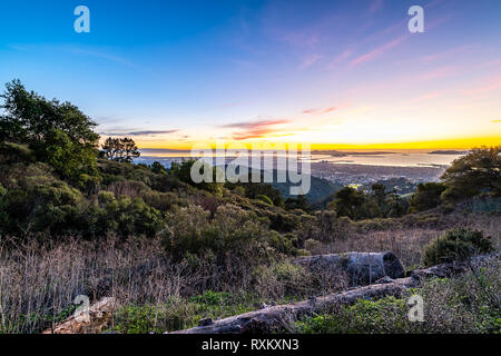 Tramonto dal picco di Grizzly Foto Stock