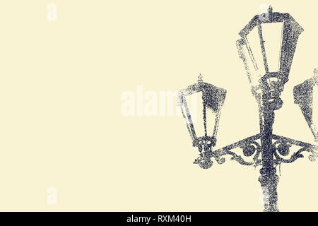 Lampione in stile retrò Foto Stock