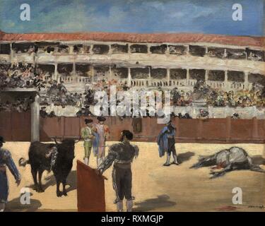 La corrida. Édouard Manet; francese, 1832-1883. Data: 1865-1866. Dimensioni: 48 × 60,4 cm (18 7/8 × 23 3/4 in.). Olio su tela. Provenienza: Francia. Museo: Chicago Art Institute. Foto Stock