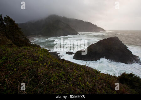 Testa Haceta, Lane County, Oregon, Stati Uniti d'America Foto Stock