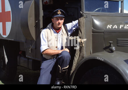 WW2 RAF battaglia della Gran Bretagna 1940( Reenactors) Foto Stock