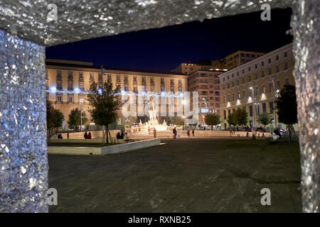 Napoli Campania Italia. Piazza Municipio Foto Stock