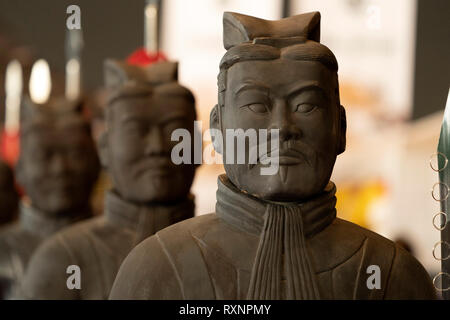 Esercito di Terracotta warrior statua close up dettaglio Foto Stock