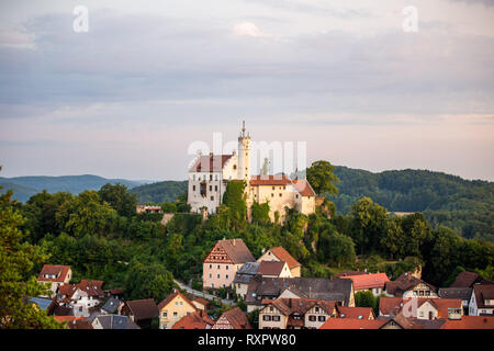 Colorato della Franconia alba panorama gößweinstein Foto Stock