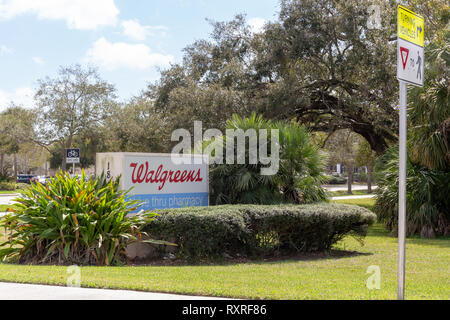 Walgreens drive thru farmacia Foto Stock