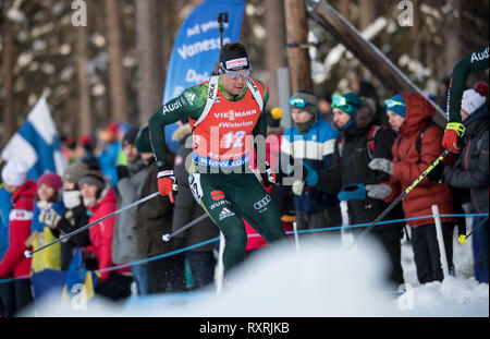 Il 10 marzo 2019, Svezia, Östersund: Biathlon: World Championship, pursuit 12,5 km, uomini. Philipp Nawrath dalla Germania in azione. Foto: Sven Hoppe/dpa Foto Stock