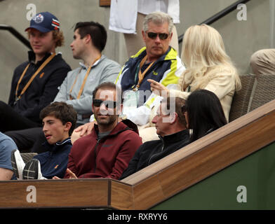 Indian Wells, California, Stati Uniti d'America. 10 Mar 2019.Pete Sampras del giorno 10 del BNP Paribas Open a Indian Wells Tennis Garden il 10 marzo 2019 in Indian Wells, California Persone: Pete Sampras Credito: tempeste Media Group/Alamy Live News Foto Stock