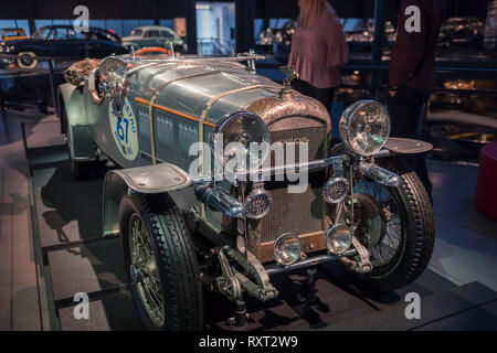 RIGA, Lettonia-Febbraio 18, 2019: 1934 Amilcar CGS nella riga Motor Museum. Foto Stock