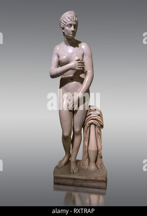 Statua di Afrodite, un 2 ° secolo copia romana. Questa scultura raffigura Afrodite nella tipica posa noti come il modesto Aphrodite stile o il Campidoglio Foto Stock