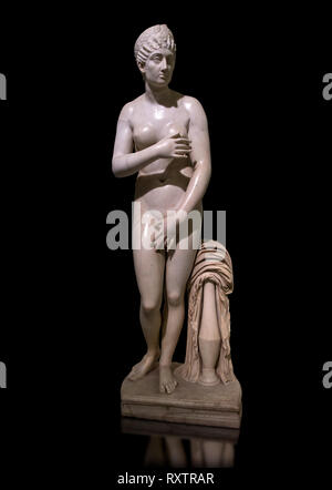 Statua di Afrodite, un 2 ° secolo copia romana. Questa scultura raffigura Afrodite nella tipica posa noti come il modesto Aphrodite stile o il Campidoglio Foto Stock