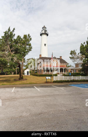 San Simons Lighthouse Georgia USA Foto Stock