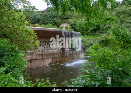 Il giardino americano al Mémorial de Caen (Caen Memorial), in Normandia, Francia. Foto Stock